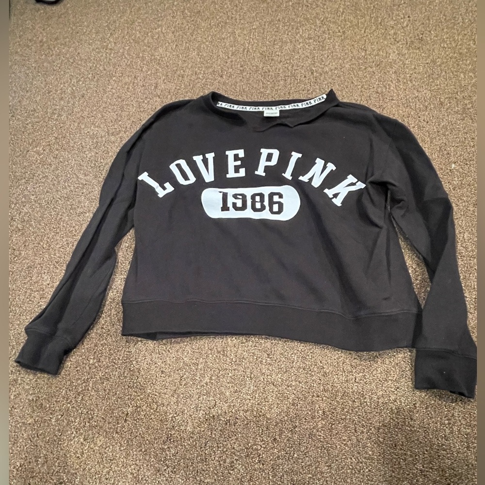 PINK Black Sweatshirt